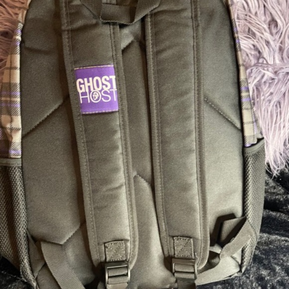 NWT Haunted Mansion Plaid Backpack - Picture 3 of 5